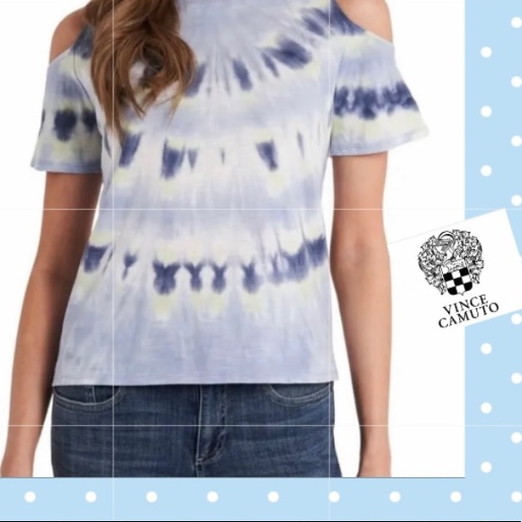 Girls Size 14/16 Vince Camuto, NWT, Cold Shoulder Tie Dye Top - Picture 10 of 10